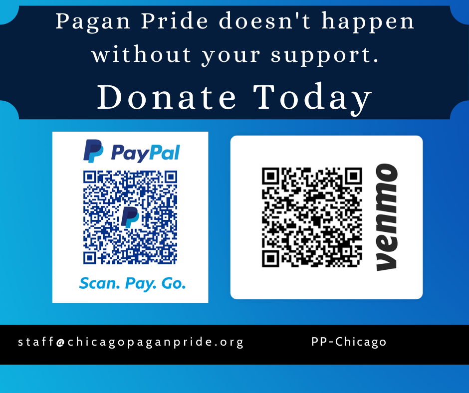 donate to Greater Chicagoland Pagan Pride via paypal or venmo