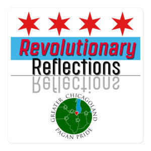 Image with four red stars at the top and the words Revolutionary Reflections as a banner. 